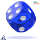 Preview: Oakie Doakie Dice W6 Würfel 12 mm Translucent - Blau 36 Stück